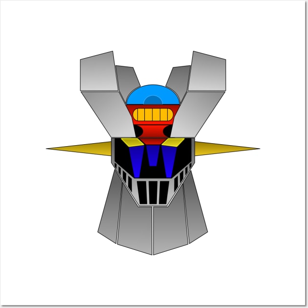 Mazinger Z Mecha Head Wall Art by TFPrototype